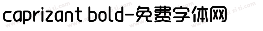caprizant bold字体转换